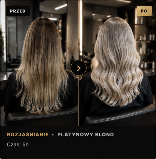 Metamorfoza włosów: rozjaśnianie platynowy blond