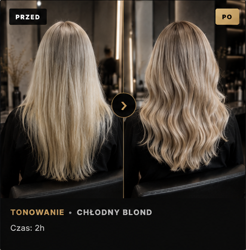 Metamorfoza włosów: tonowanie chłodny blond